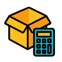 Ícone da ferramenta Calculadora 3D de empacotamento de caixas