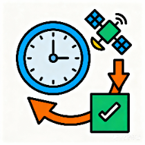 Ícone da ferramenta Conversor de UTC para hora GPS