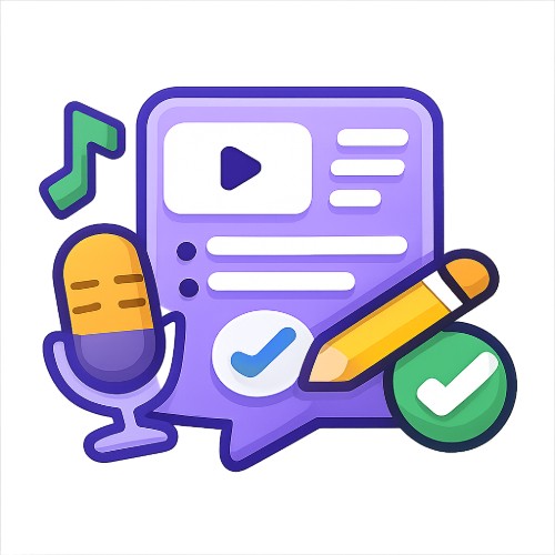 Ícone da ferramenta Ferramenta de transcrição em lote de vídeo e áudio
